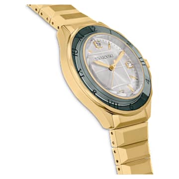 Zegarek 37mm, Swiss Made, Metalowa bransoleta, W odcieniu złota, Powłoka w odcieniu złota - Swarovski, 5635450