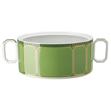 Signum 碗, 瓷器, 绿色 - Swarovski, 5635498