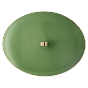 Signum bowl, Porcelain, Green - Swarovski, 5635498