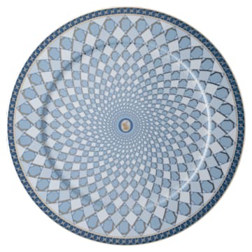 Plato ovalado Signum, Porcelana, Azul - Swarovski, 5635499