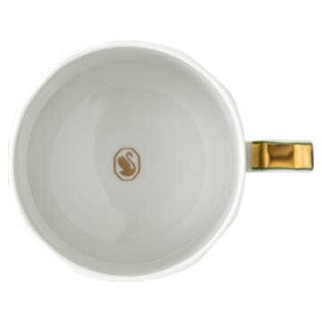Signum cup with saucer, Porcelain, Green - Swarovski, 5635526