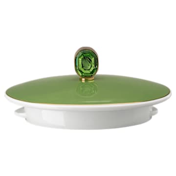 Bule de chá Signum, Porcelana, Pequena, Verde - Swarovski, 5635541