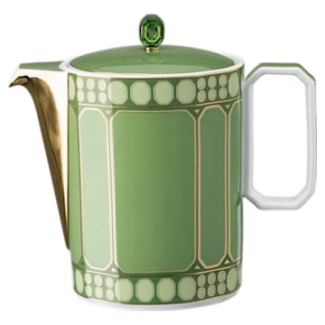 Signum 咖啡壶，瓷器，绿色 - Swarovski, 5635548