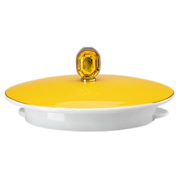 Bule de chá Signum, Porcelana, Pequeno, Amarelo - Swarovski, 5635549