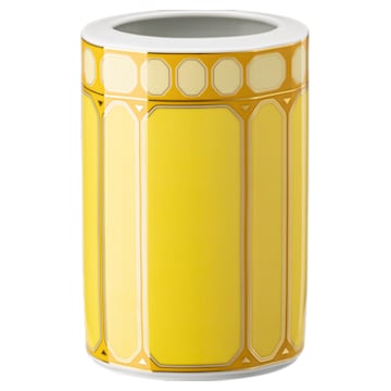 Signum vase, Porcelain, Small, Yellow - Swarovski, 5635550