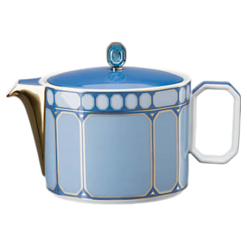 Signum 茶壶, 瓷器, 小号, 蓝色 - Swarovski, 5635557
