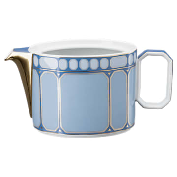 Bule de chá Signum, Porcelana, Pequena, Azul - Swarovski, 5635557