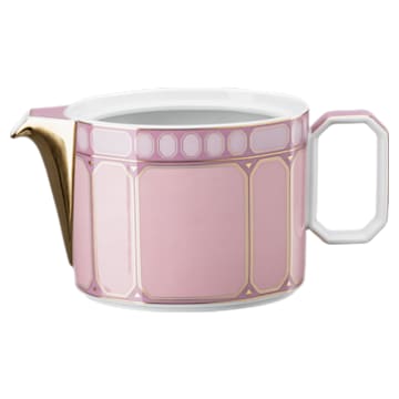 Bule de chá Signum, Porcelana, Pequeno, Cor-de-rosa - Swarovski, 5635566