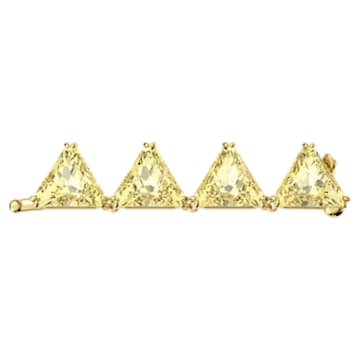 Προέκταση Ortyx, Κοπή Triangle, Κίτρινο, Επιμετάλλωση σε χρυσαφί τόνο - Swarovski, 5635623