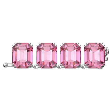 Millenia extender, Octagon cut, Pink, Rhodium plated - Swarovski, 5635624