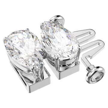 Millenia extender, Pear cut, White, Rhodium plated - Swarovski, 5635628