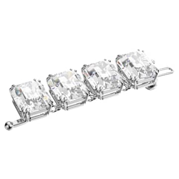 Millenia extender, Octagon cut, White, Rhodium plated - Swarovski, 5635642