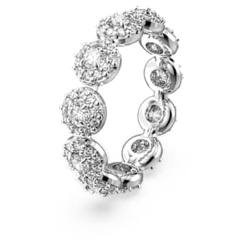 Constella gyűrű, Körmetszéses, Pavé, Fehér, Ródium bevonattal - Swarovski, 5636268