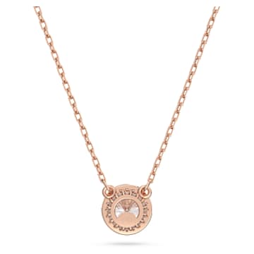 Pendentif Constella, Coupe ronde, Pavé, Blanc, Placage de ton or rosé - Swarovski, 5636272