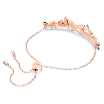 Lilia armband, Vlinder, Wit, Roségoudkleurige toplaag - Swarovski, 5636430