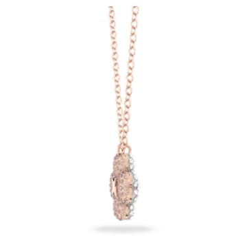 Latisha pendant, Flower, Pink, Rose gold-tone plated - Swarovski, 5636489