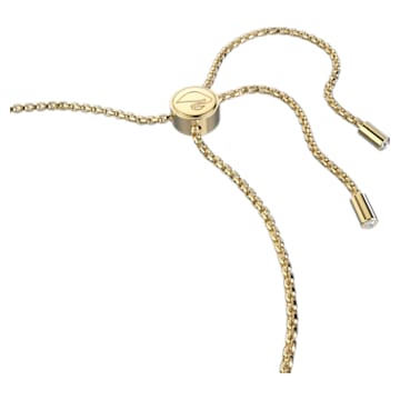 Lovely bracelet, Heart, White, Gold-tone plated - Swarovski, 5636964