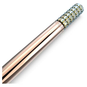 Ballpoint pen, Yellow, Rose gold-tone plated - Swarovski, 5637771