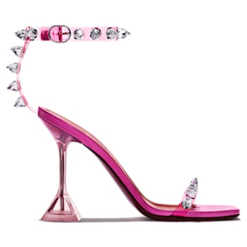 AMINA MUADDI Julia Glass sandal, Pink - Swarovski, 5638469