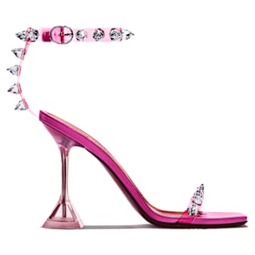 AMINA MUADDI Julia Glass sandal, Pink - Swarovski, 5638473