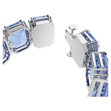 Millenia armband , Octagon-slijpvorm, Blauw, Rodium toplaag - Swarovski, 5638491