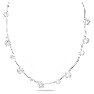 Constella Halskette, Gemischte Rundschliffe, Weiß, Rhodiniert - Swarovski, 5638696