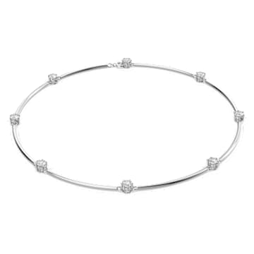Constella Halskette, Rundschliff, Weiß, Rhodiniert - Swarovski, 5638699