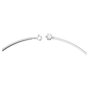 Constella necklace, Round cut, White, Rhodium plated - Swarovski, 5638699