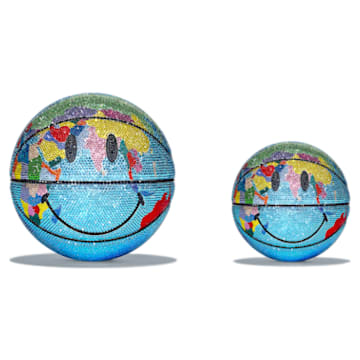 MARKET SMILEY® Globe Basketball, Mini size, Multicoloured - Swarovski, 5638723