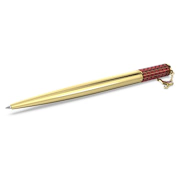 Cariti 圆珠笔, 红豆冰, 红色, 镀金色调 - Swarovski, 5639085