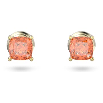 Orange stud earrings hot sale