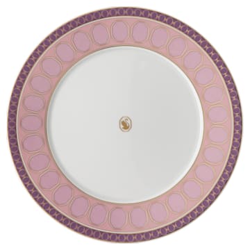 Signum plate set, Porcelain, Medium, Multicoloured - Swarovski, 5640062