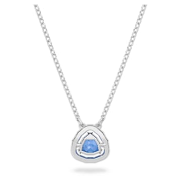 Millenia 项链, 蓝色, 镀铑 - Swarovski, 5640290