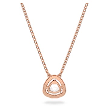 Millenia necklace, White, Rose gold-tone plated - Swarovski, 5640292