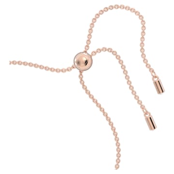 Una bracelet, Heart, Extra small, Pink, Rose gold-tone plated - Swarovski, 5640300