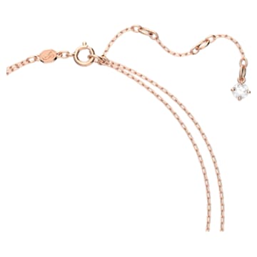 Vrstvený náhrdelník Millenia, Osmihranný výbrus, Pokoveno v růžovozlatém odstínu - Swarovski, 5640558