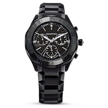 ウォッチ, 39mm, スイス製, メタルブレスレット, ブラック, ブラック 