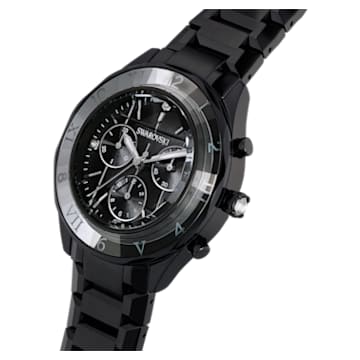 Reloj 399mm, Fabricado en Suiza, Brazalete de metal, Negro, Acabado negro - Swarovski, 5641393