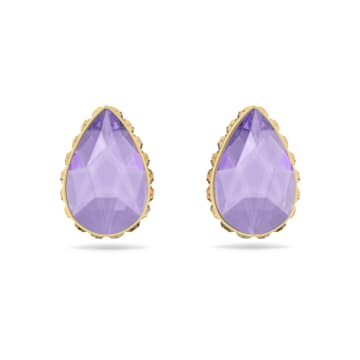 Swarovski purple drop earrings sales