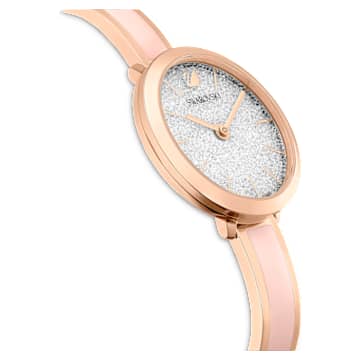 Crystalline Delight Uhr, Schweizer Produktion, Metallarmband, Rosa, Roségoldfarbenes Finish - Swarovski, 5642221