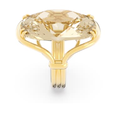 Anillo de cóctel Harmonia, Cristal de gran tamaño, Tono dorado, Baño tono oro - Swarovski, 5642338