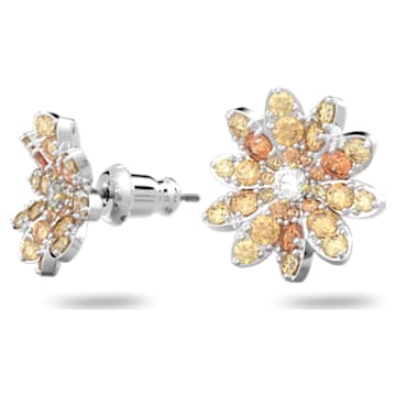 Eternal Flower stud earrings, Flower, Multicoloured, Mixed metal finish - Swarovski, 5642872