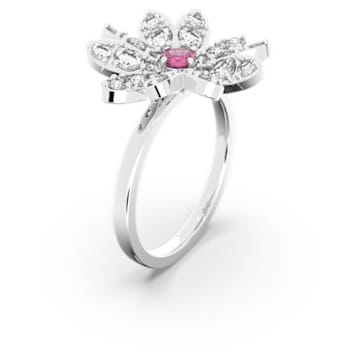 Eternal Flower ring, Flower, Pink, Mixed metal finish - Swarovski, 5642892