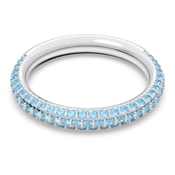Stone 戒指, 蓝色, 镀铑 - Swarovski, 5642902