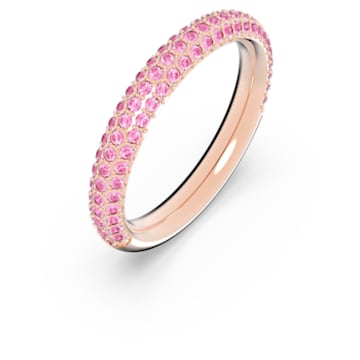 Stone ring, Pink, Rose-gold tone plated - Swarovski, 5642907