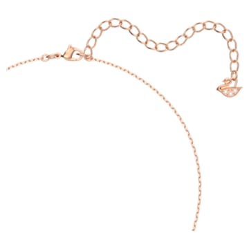 Swarovski Sparkling Dance Halskette, Glücksklee, Weiß, Roségold-Legierungsschicht - Swarovski, 5642928