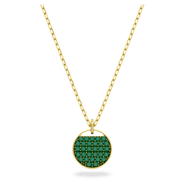 Sublima pendant Green Gold tone plated Swarovski