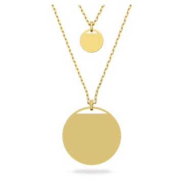 Ginger layered pendant, Gold-tone plated - Swarovski, 5642947