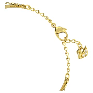 Bracelet-jonc Ginger, Rouge, Placage de ton or - Swarovski, 5642948
