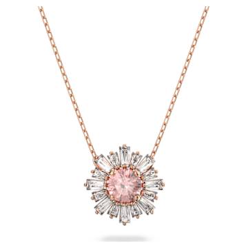 Gabriella pendant, White, Rhodium plated | Swarovski